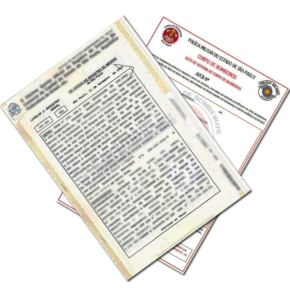 AVCB E REGISTRO DE IMOVEIS